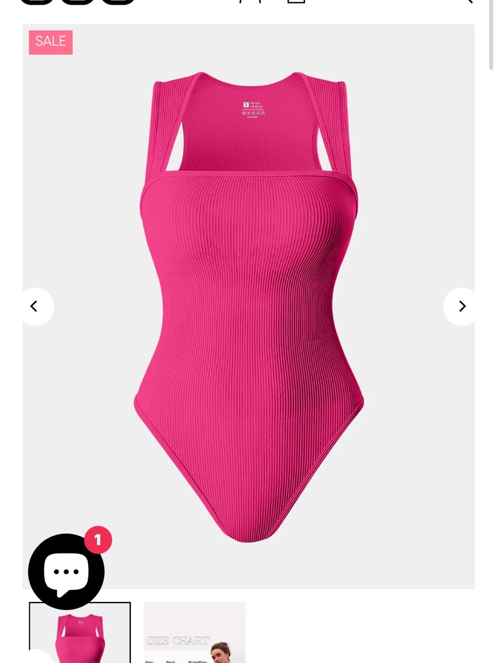 Ribbed Pink Women’s Bodysuit